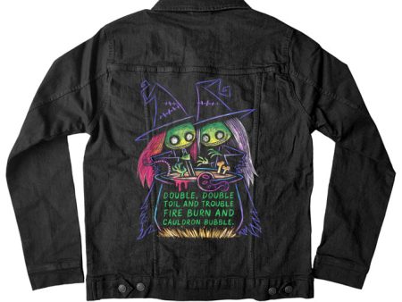 Toil and Trouble Denim Jacket For Cheap