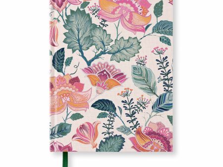 Muistikirja A5 176s Paperstyle Design Pink Flowers blanco Online Sale