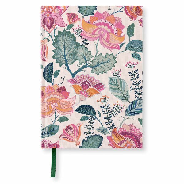 Muistikirja A5 176s Paperstyle Design Pink Flowers blanco Online Sale