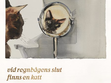 Vid regnbågens slut finns en katt Sale