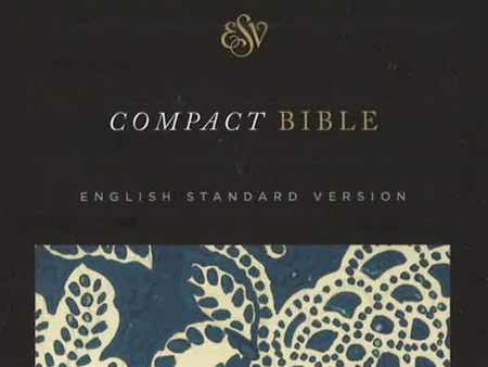 Esv Compact Bible (Cloth Over Board, Blue Flora) Online now