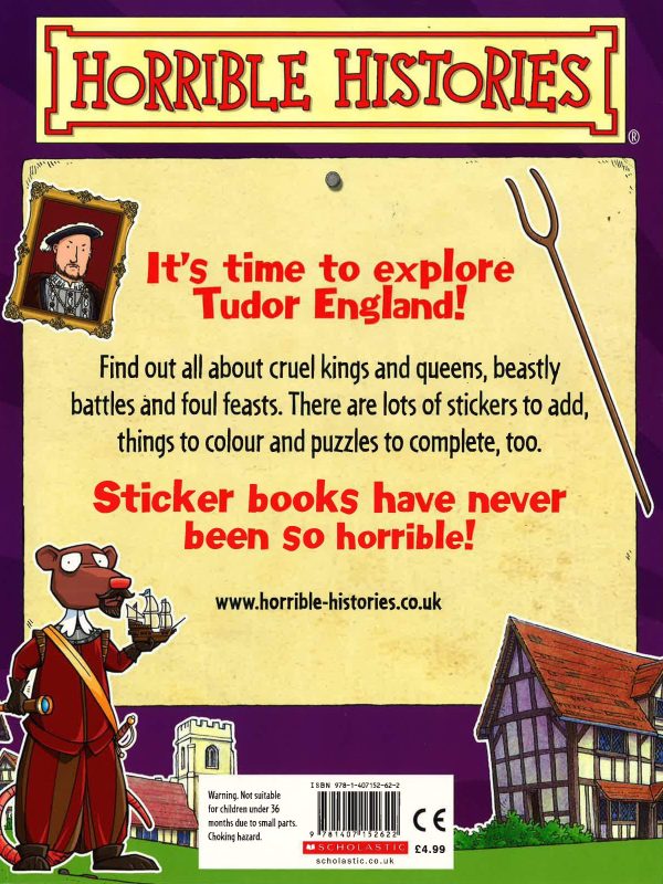 Horrible Histories : Terrifying Tudors Sticker Activity Book Hot on Sale